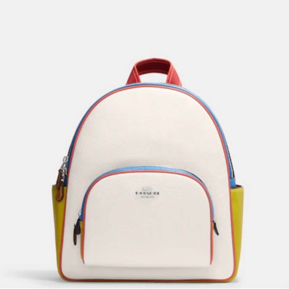 Coach Court Backpack In Colorblock